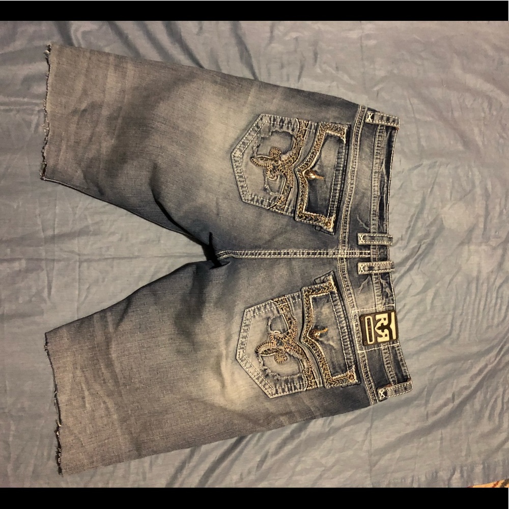 Rock revival rock revival men’s Cut off JeanShorts